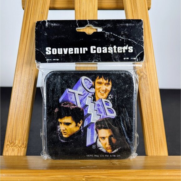 Elvis Souvenir Photo Coasters EPE New in Package - Picture 1 of 3